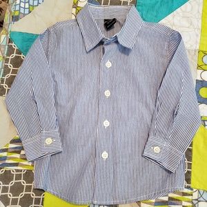 Nautica Blue/White Button Down size 6/9m